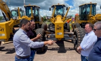 Maquinários do Consórcio Portal da Amazônia atuarão em Nova Santa Helena