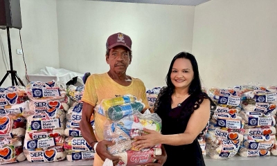 Dezenas de famílias em vulnerabilidade estão sendo assistidas com cestas básicas 