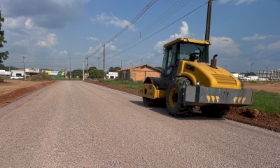 Pavimentação da Rua das Pindaíbas em Guarantã do Norte
