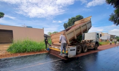 Bela Vista recebe obras de drenagem e pavimentação asfáltica