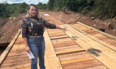 Vereadora Eliege continua trabalhando para garantir estradas em União do Norte