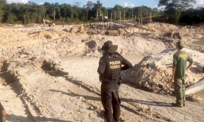 PF e IBAMA fecham garimpos de ouro na região de Novo Mundo