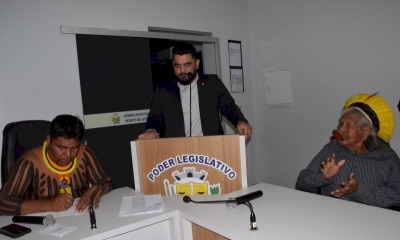 Caciques e Lideranças Indígenas participam de audiência pública em Peixoto