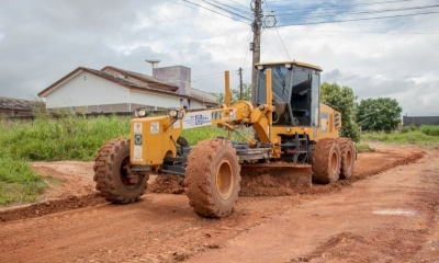 Recuperação emergencial de vias em Guarantã do Norte