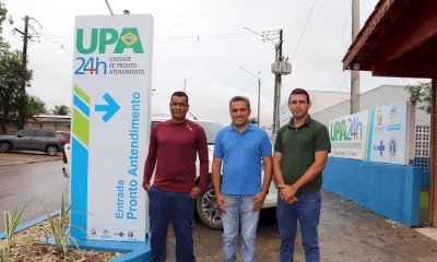 Prefeito e Vereadores visitam UPA 24 Horas em Peixoto