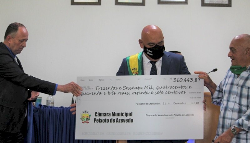 Ex-Presidente Gilmar Santos devolve R$ 360 mil à Prefeitura Municipal de Peixoto de Azevedo