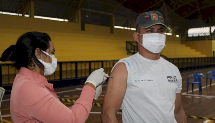 SMS está imunizando as forças de segurança