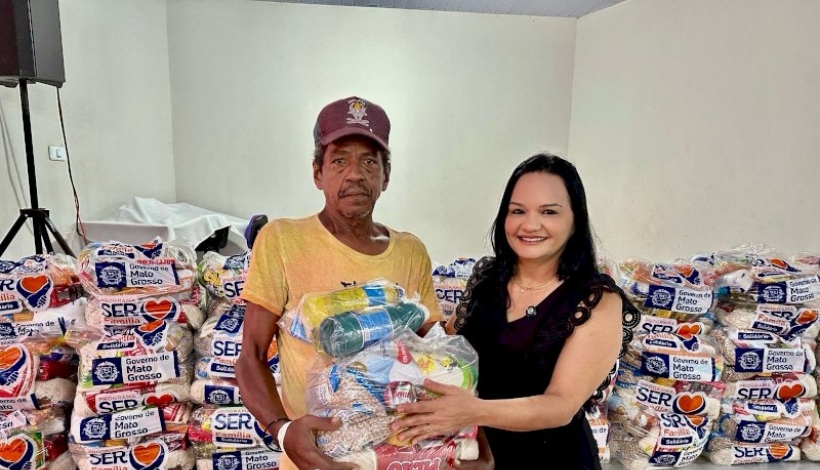 Dezenas de famílias em vulnerabilidade estão sendo assistidas com cestas básicas 