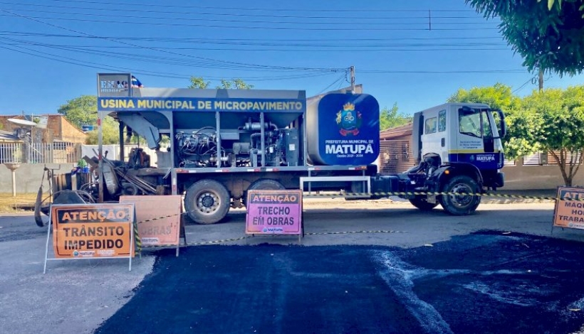 Vias do Bairro União estão sendo recapeadas em Matupá
