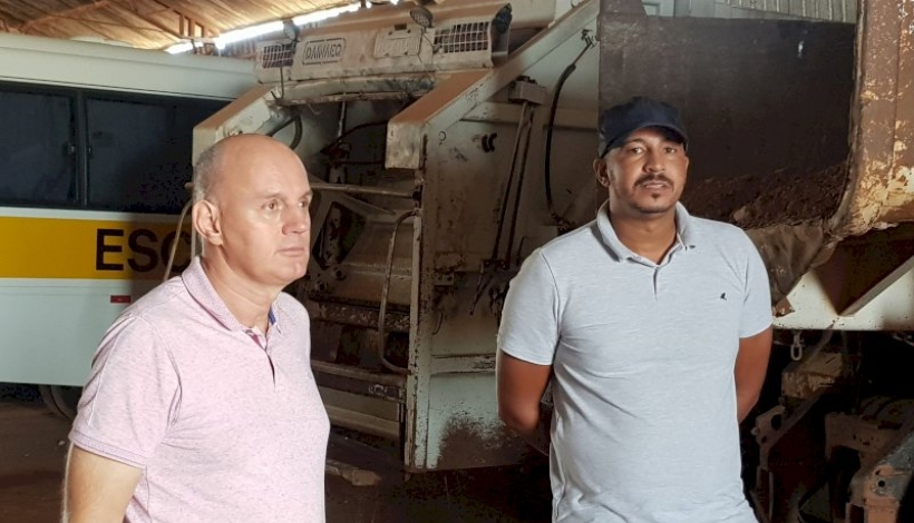 Vereador Samuel Carteiro conhece Frota de Maquinários e faz levantamento de demanda na Gleba Liberdade