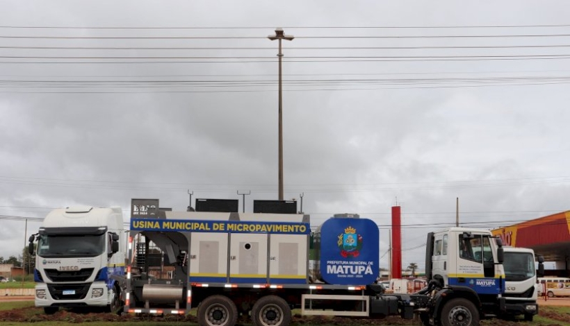 Matupá adquire Usina de Micro Pavimento Asfáltico
