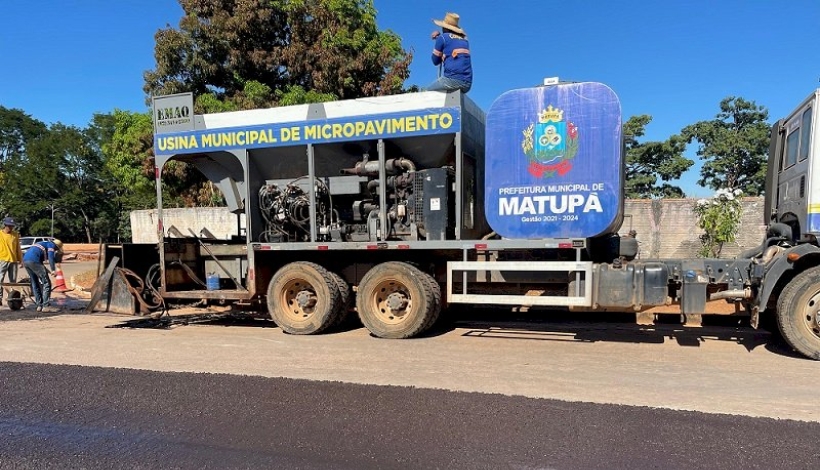 Mais de R$ 1 milhão e micro pavimentação asfáltica em Matupá