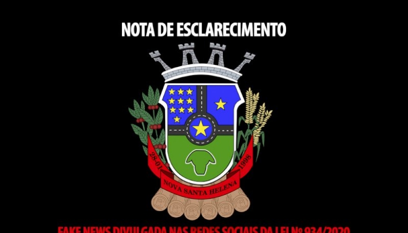 Prefeitura de Nova Santa Helena emite Nota de Esclatecimento sobre Fake News sobre a Educação