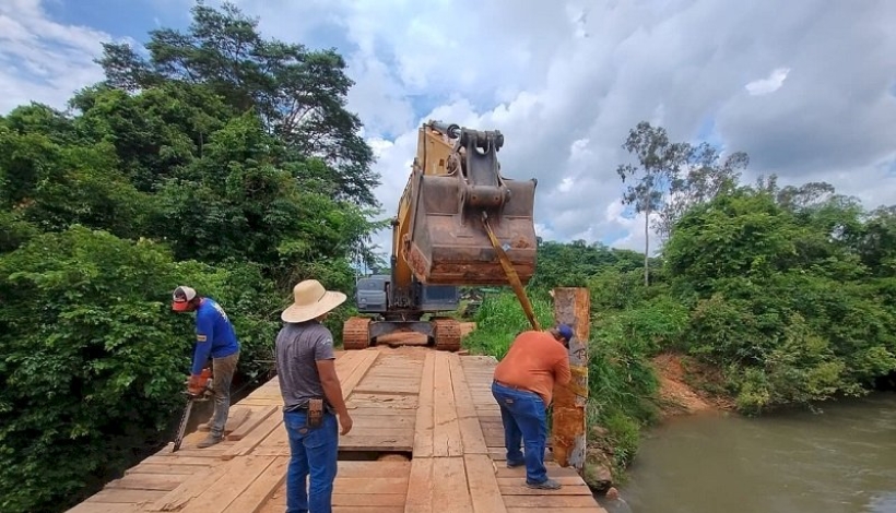 Secretaria reforça Ponte do Rio São João em União do Norte