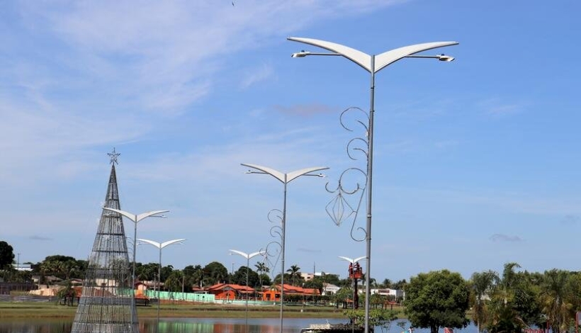 Lago IV recebe nova iluminação turística em LED
