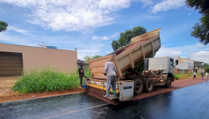 Bela Vista recebe obras de drenagem e pavimentação asfáltica