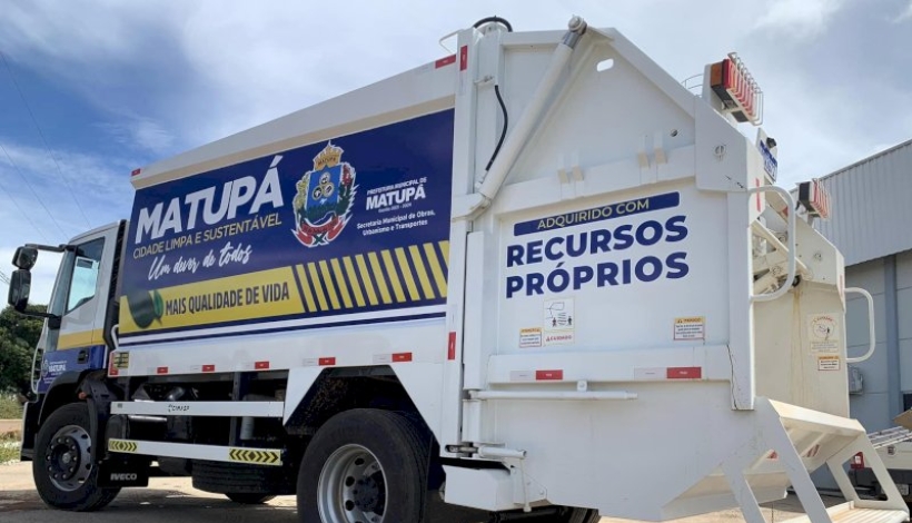 Matupá conta com mais 01 Caminhão Compactador de Lixo