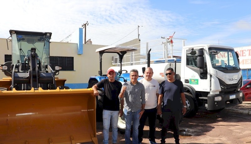 Peixoto avança na ampliação da frota de maquinários e veículos públicos