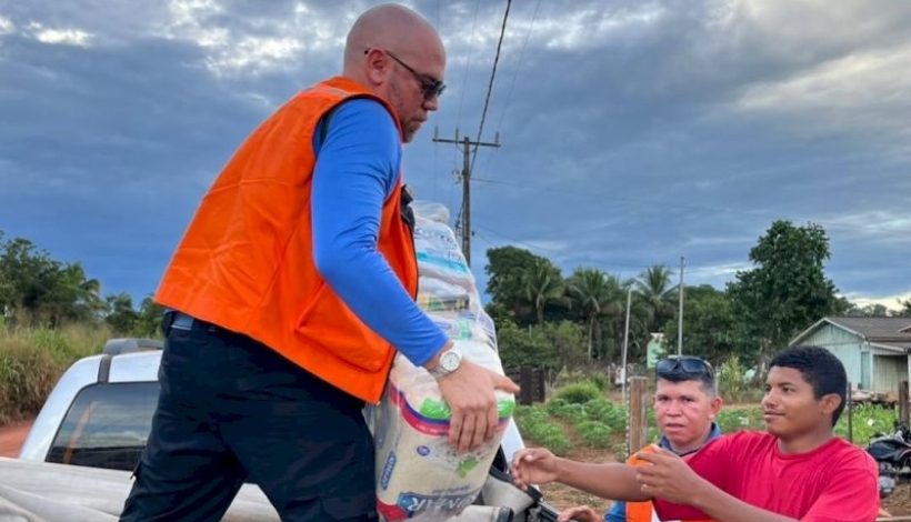 Assistência Social entrega cestas de alimentos nos assentamentos rurais Peixotenses