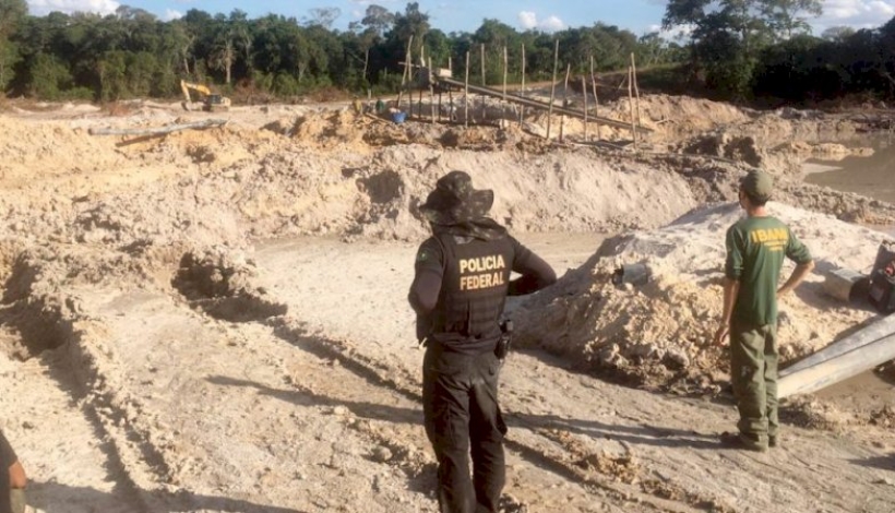 PF e IBAMA fecham garimpos de ouro na região de Novo Mundo