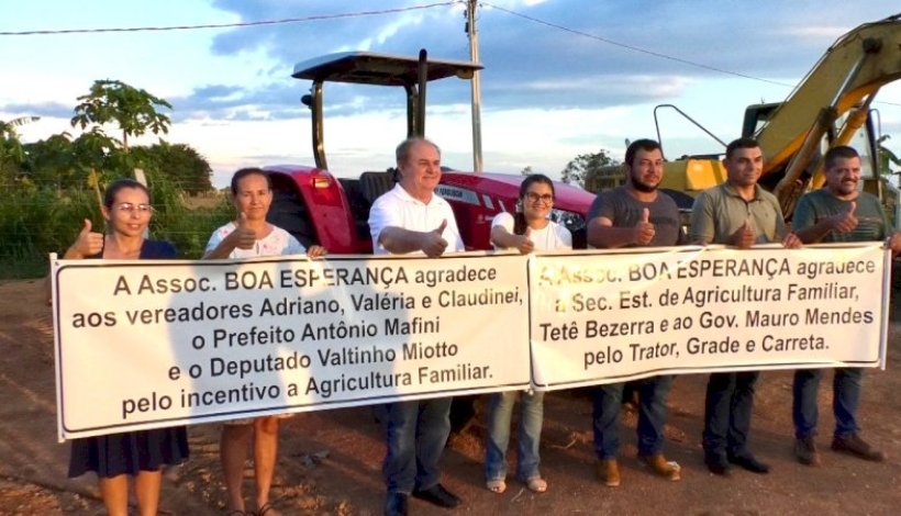 Deputado Valtinho Miotto entrega Patrulha Agrícola para Associação Boa Esperança