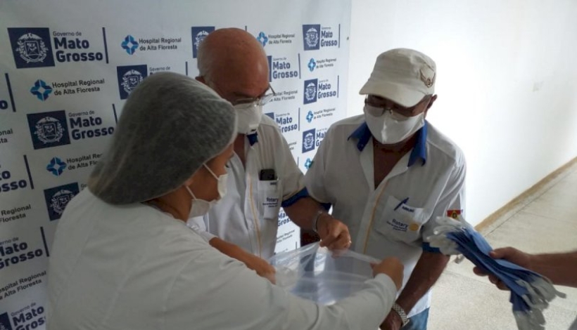 Rotary Alta Floresta e Assistência Social já distribuíram 2.800 máscaras de tecido