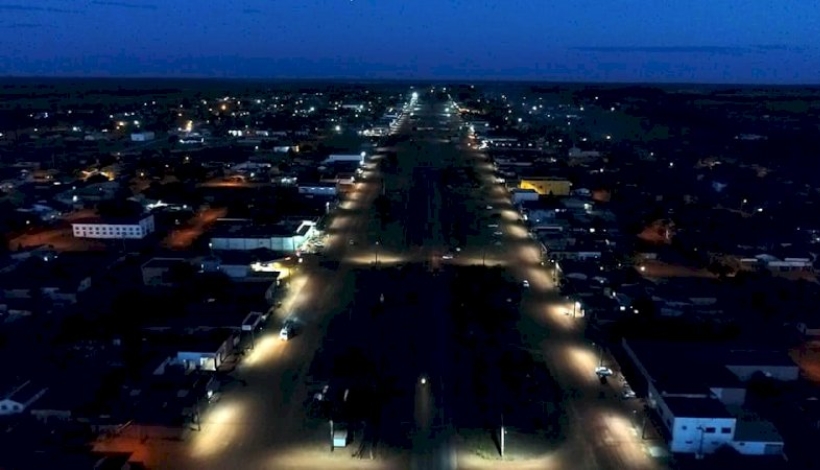 Paralelas da MT-322 em União do Norte recebem Iluminação de LED