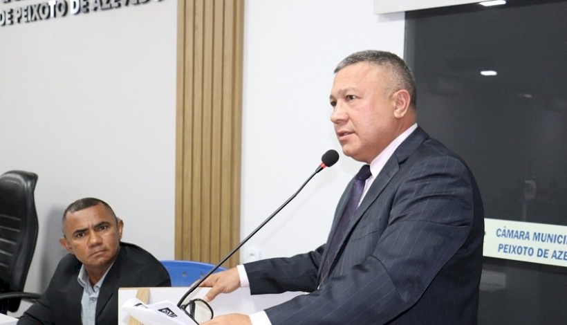 Vereador defende reajuste do salário base para apoio e TDI em Peixoto