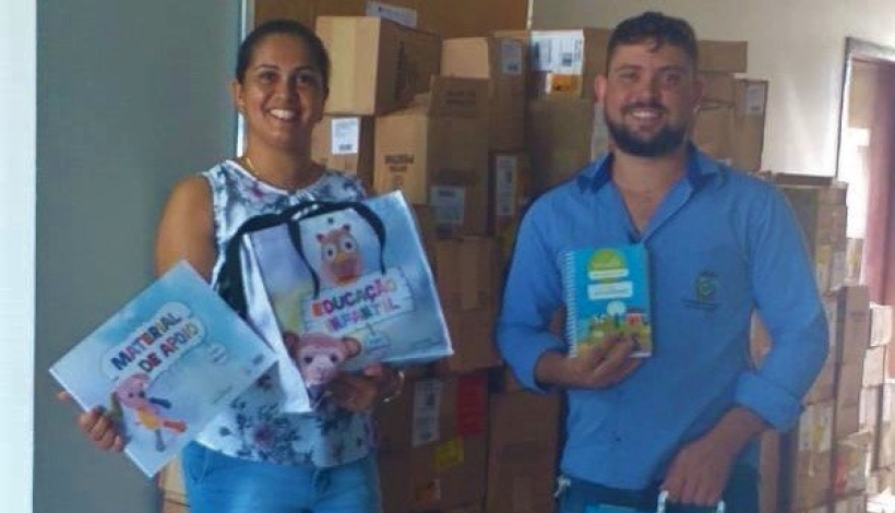 Nova Santa Helena recebe Materiais Didáticos e Pedagógicos do Sistema Positivo