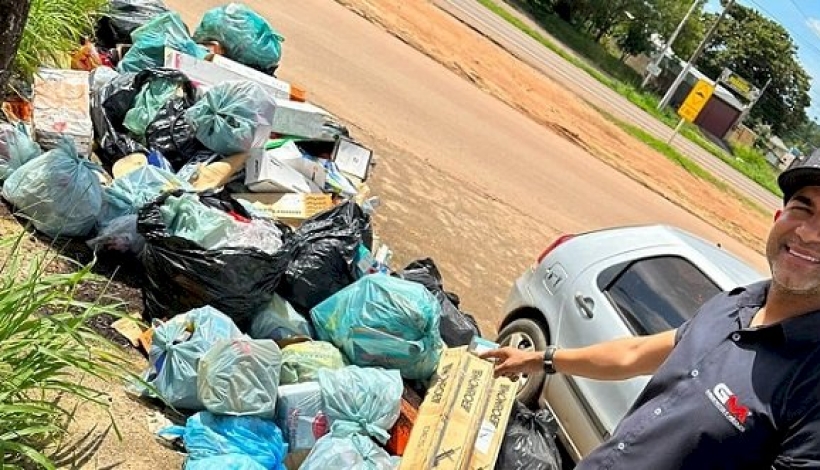 Cidade de Peixoto vive caos na coleta de lixo