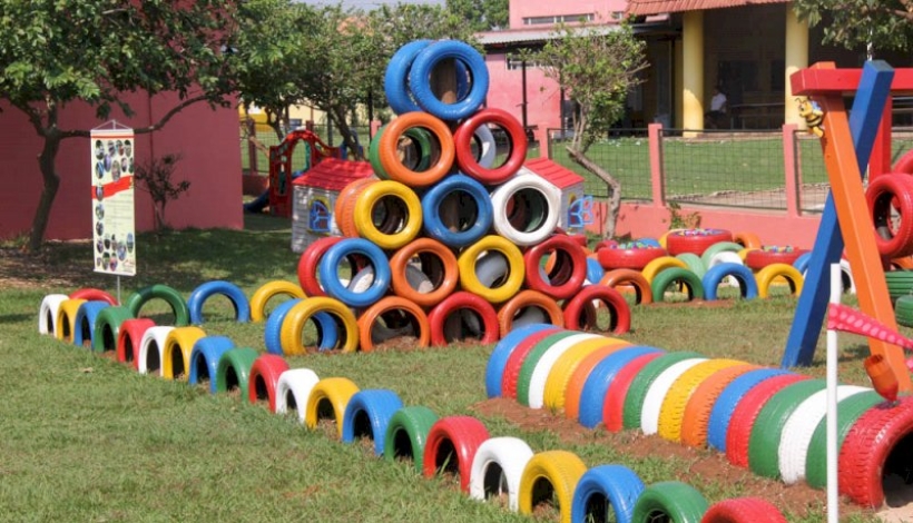 Playground Ecológico serão implantados nas Escolas de Nova Santa Helena