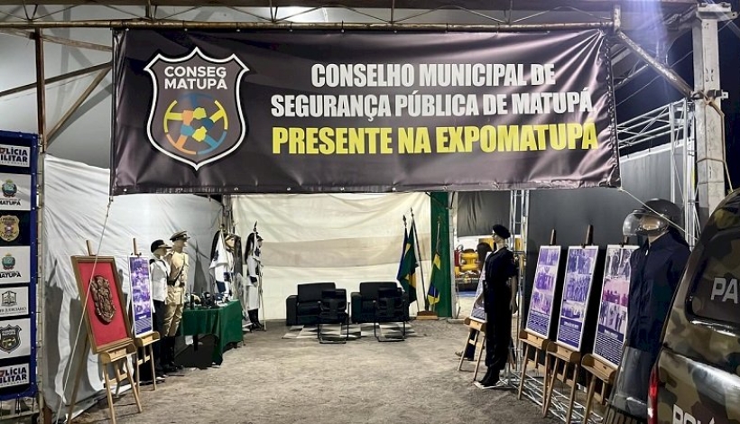 Forças de Segurança e Conseg atuam juntos na Expomatupá 2025