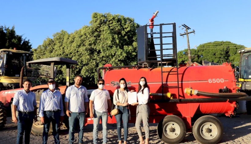 MPE entrega Tanque com Kit de Combate a Incêndios em Peixoto de Azevedo