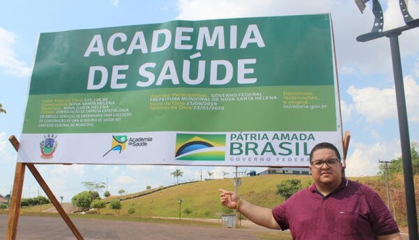 Dada Ordem de Serviço para construção da Academia de Saúde em Nova Santa Helena