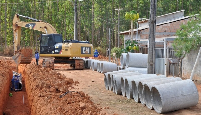 Região antiga do Bairro Cidade Alta começa a receber Drenagem Pluvial