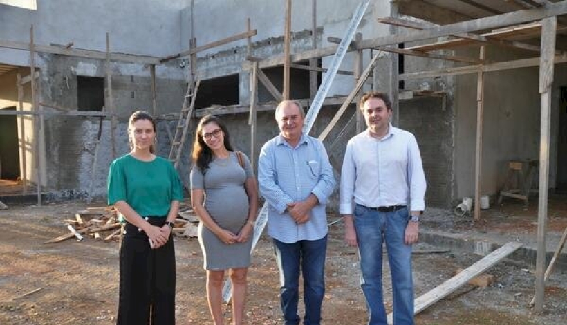 Prefeito, Promotora de Justiça e Delegada vistoriam obras da Delegacia de Polícia Matupaense