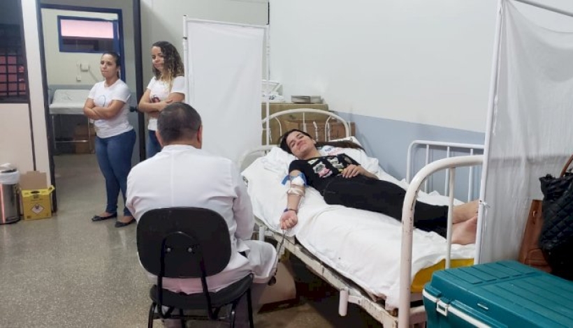 Dezenas comparecem na Campanha de Doação de Sangue