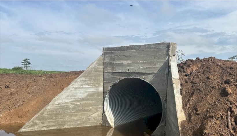 Bueiros de Aço Corrugado em substituição a antigas pontes de madeira em Guarantã