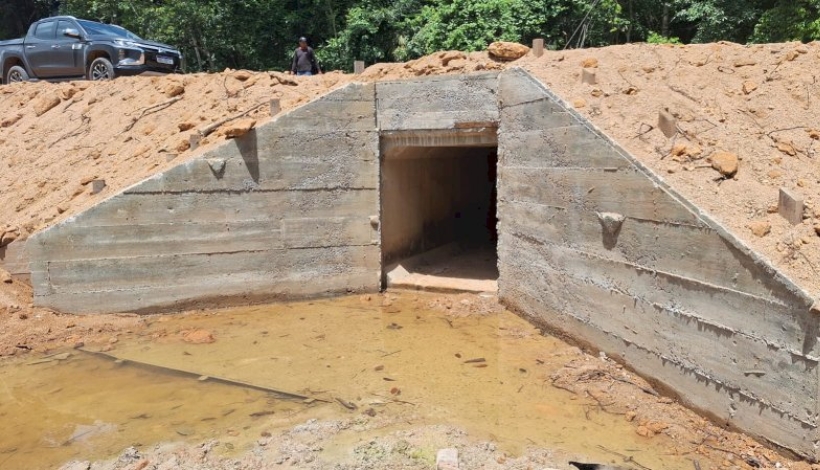 Mais 01 galeria de aduelas concluída no interior de Matupá