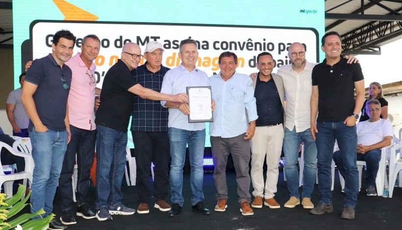 Governador Mauro Mendes visita obra do Hospital Municipal de Terra Nova