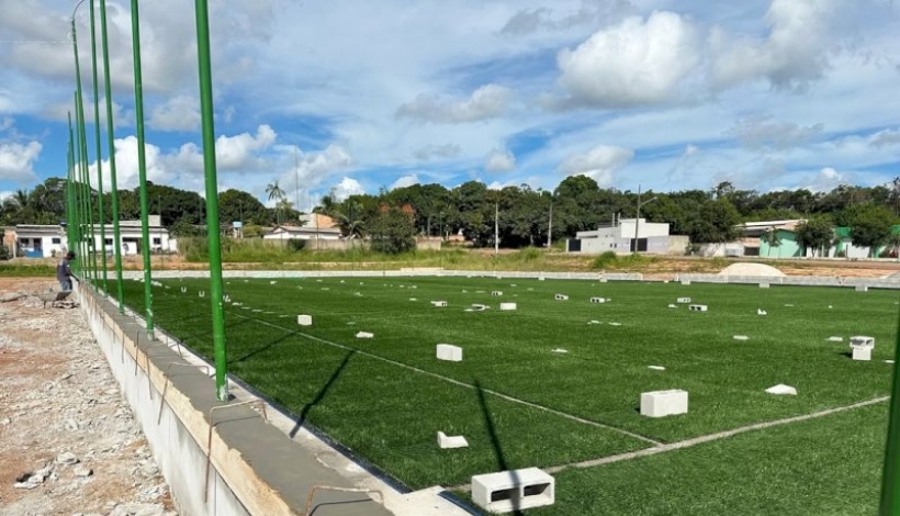 Campo Sintético do Bela Vista deverá estar concluída neste mês