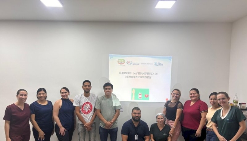 Hospital Municipal de Guarantã: Treinamento sobre cuidados na administração de hemoderivados