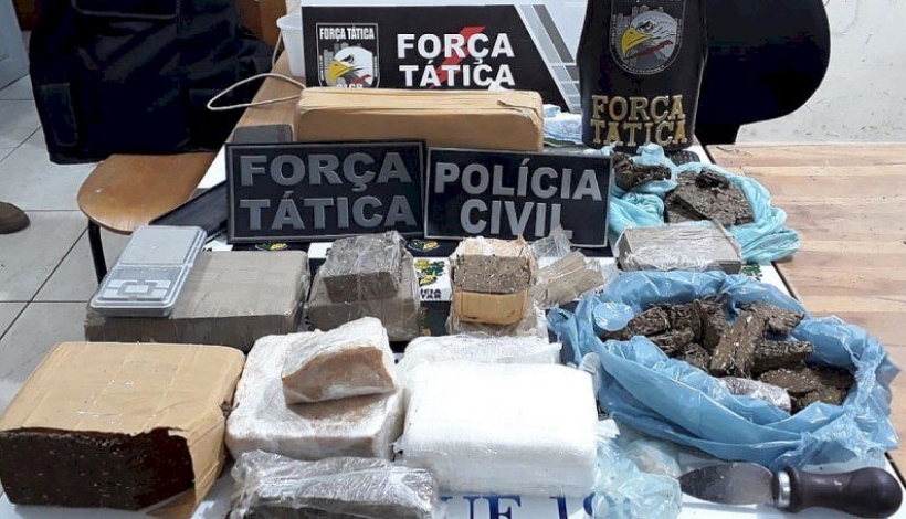 Em Operação, Forças Policiais de AF apreendem drogas