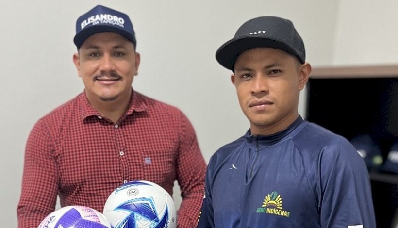 Aldeias recebem materiais esportivos