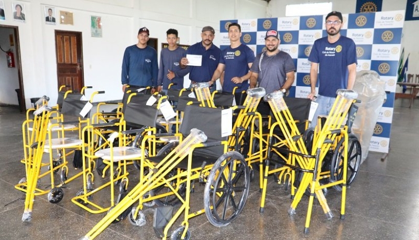 Rotary Clube faz 1ª aquisição de cadeiras de rodas em 2022