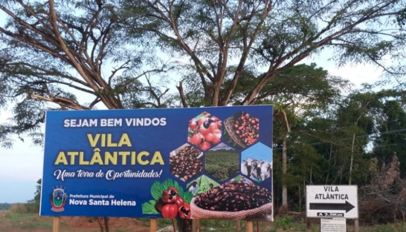Vila Atlântica ganha Painel Seja Bem Vindo e Posto de Saúde ganha nova fachada