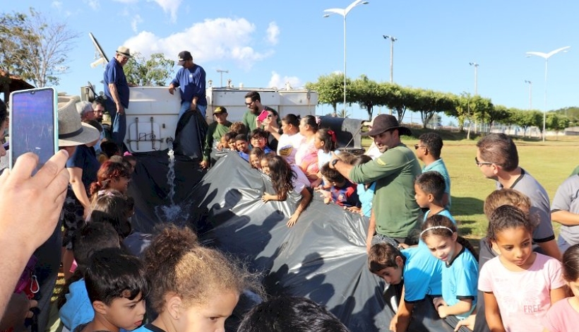 SEMMA Matupá promove repovoamento do Complexo Turístico dos Lagos