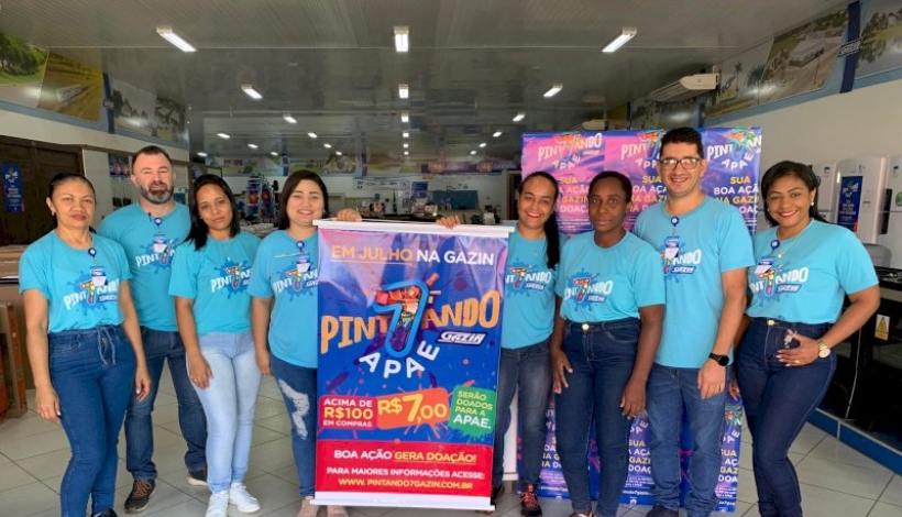 Gazin de Matupá lança campanha Pintando o 7 com a APAE