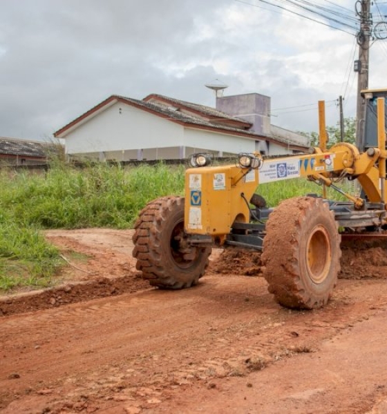 Recuperação emergencial de vias em Guarantã do Norte