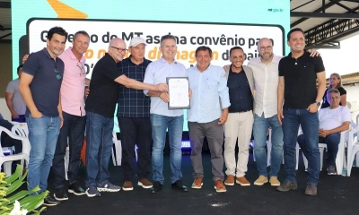 Governador Mauro Mendes visita obra do Hospital Municipal de Terra Nova